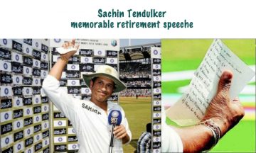 Sachin Tendulkar memorable retirement speeche at retirement